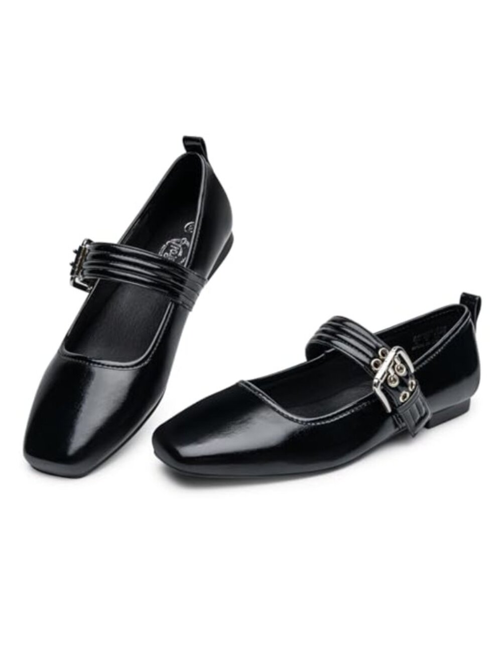 Women's Mary Jane Ballet Flats Buckle Strap Comfortable Business Casual Shoes